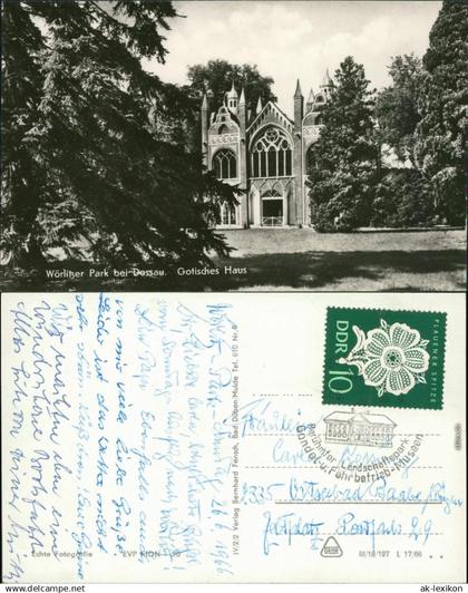Wörlitz-Oranienbaum-Wörlitz Landschaftspark Wörlitz - Gotisches Haus 1966