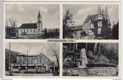 (106892) AK Herzogswalde, Sachsen, Erholungsheim Tännichtmühle, Kriegerdenkmal 1
