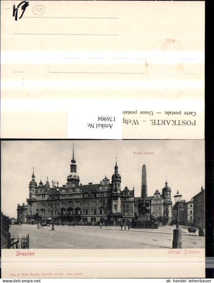 176904,Dresden Königl. Schloss Wettin-Obelisk
