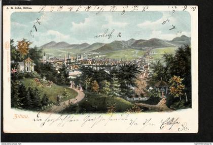 Ansichtskarte Zittau mit Panorama - 1904 nach Zittau
