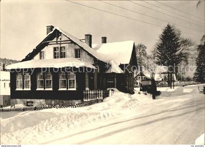 Brettmuehle Koenigswalde Konsum Gaststaette im Winter