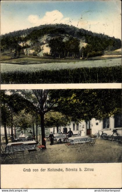 CPA Bertsdorf Hörnitz Oberlausitz, Gruß von der Koitzsche