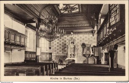 CPA Burkau in Sachsen, Innenansicht der Kirche