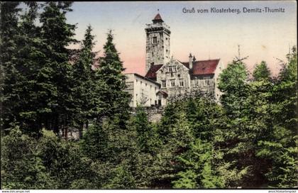 CPA Demitz Thumitz in Sachsen, Gruß vom Klosterberg