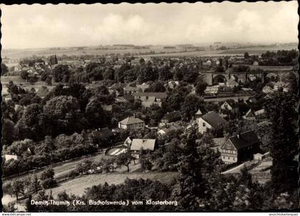 CPA Demitz Thumitz in Sachsen, Ortsansicht vom Klosterberg