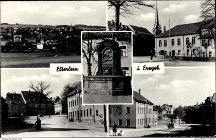 CPA Elterlein im Erzgebirge, Teilansicht, Kirche