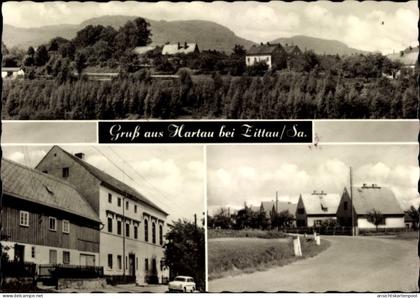 CPA Hartau Zittau in Sachsen, Panorama mit Töpfer und Ameisenberg, Kretscham, Siedlung