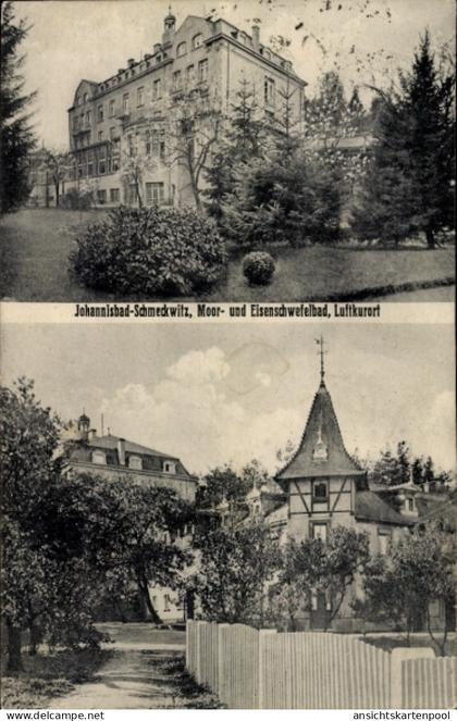 CPA Johannisbad Schmeckwitz Räckelwitz Oberlausitz, Moor und Eisenschwefelbad