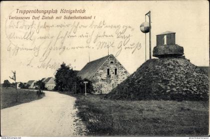 CPA Königsbrück in der Oberlausitz, Truppenübungsplatz, Verlassenes Dorf Zietsch, Sicherheitsstand I