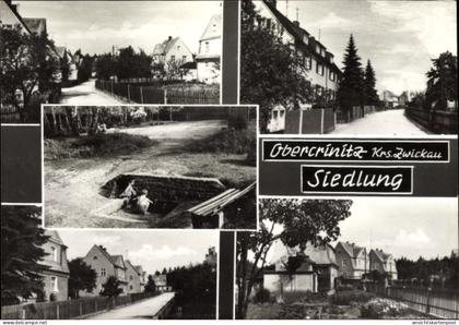 CPA Obercrinitz Crinitzberg in Sachsen, Ortsansichten, Straßenansichten, Park