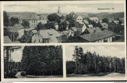 CPA Obercrinitz Crinitzberg in Sachsen, Teilansicht, Vogelschau, Forst