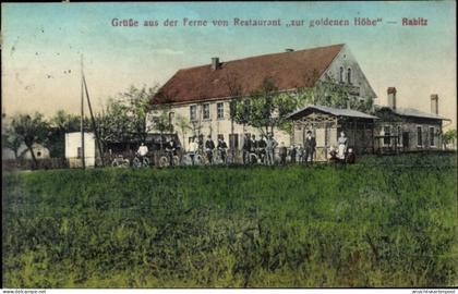 CPA Rabitz Kubschütz in Sachsen, Restaurant zur goldenen Höhe