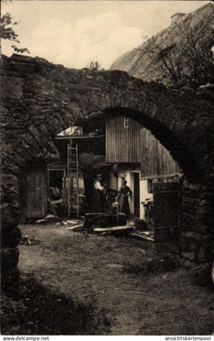 CPA Rachlau Kubschütz in der Oberlausitz, Wendischer Bauernhof