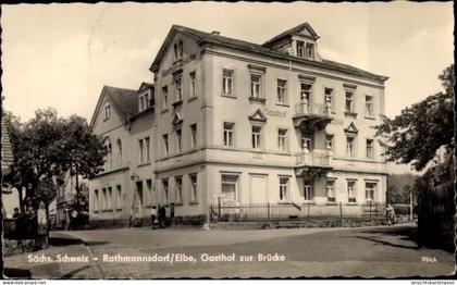 CPA Rathmannsdorf in Sachsen, Gasthof zur Brücke