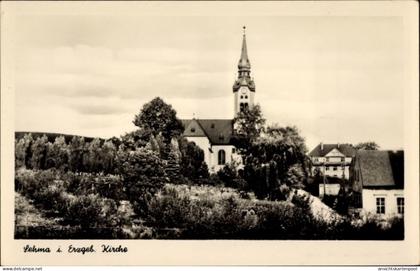 CPA Sehma Sehmatal im Erzgebirge, Blick zur Kirche