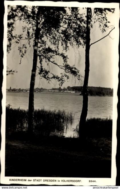 CPA Volkersdorf Radeburg Sachsen, bild, Kinderheim, Stadt Dresden, Wasserlandschaft, Bäume