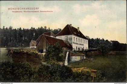 CPA Wendischkarsdorf Karsdorf Rabenau, Gasthaus Heidemühle