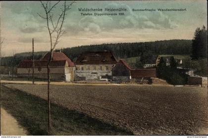 CPA Wendischkarsdorf Karsdorf Rabenau, Waldschenke Heidemühle
