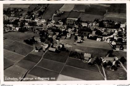 CPA Zschorlau im Erzgebirge, Fliegeraufnahme