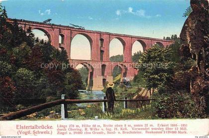Elstertalbruecke Plauen Vogtland Elstertalbruecke Viadukt Elster Vogtland Zug Ei
