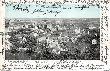 Grossröhrsdorf Blick nach der Schule Postkarte AK 1905