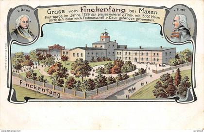 Gruss vom Finckenfang bei Maxen Postkarte 1907