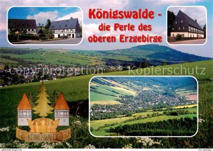 Koenigswalde Erzgebirge Panorama Teilansichten