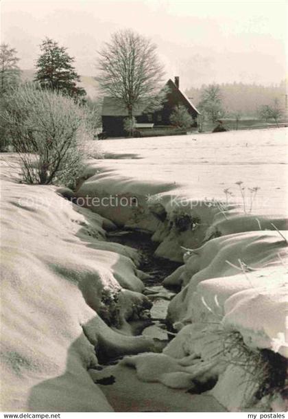 Kottenheide Schoeneck Vogtland Sachsen Vogtland-Winter Winterlandschaft Bach Sch