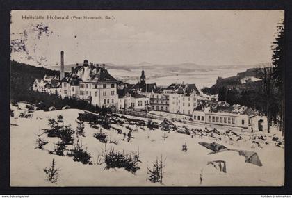 Neustadt / Sachsen, Heistätte Hohwald in Winterlandschaft