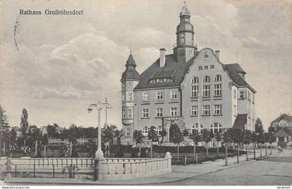 Rathaus Großröhrsdorf Postkarte AK 1931