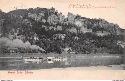 Sächs. Schweiz Bastei mit Zudruck gl1913 #191.395