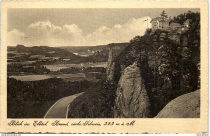 Sächs. Schweiz, Brand b ei Hohnstein