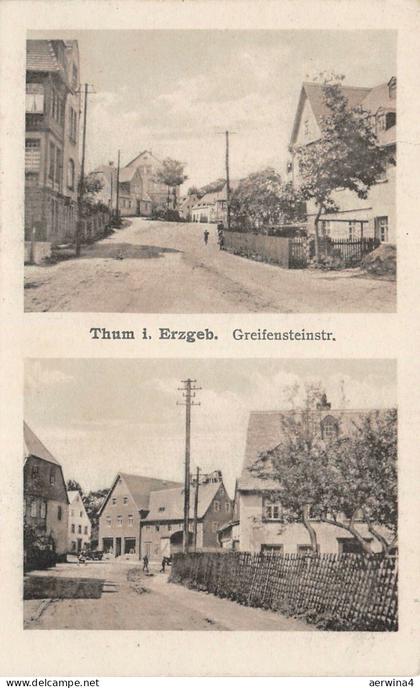 Thum Erzgeb. Greifensteinstrasse Postkarte