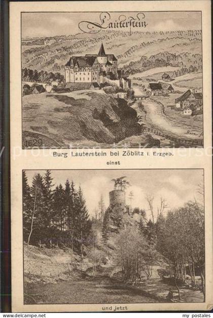 Zoeblitz Sachsen Burg Lauterstein einst und jetzt