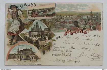 21045 Cartolina illustrata - gruss aus Mainz - Germania primi 900