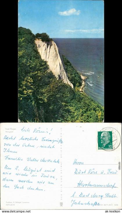 Ansichtskarte Stubbenkammer-Sassnitz Saßnitz Königsstuhl 1971