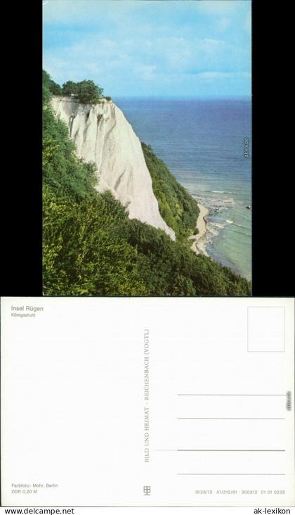 Ansichtskarte Stubbenkammer-Sassnitz Saßnitz Königsstuhl 1981