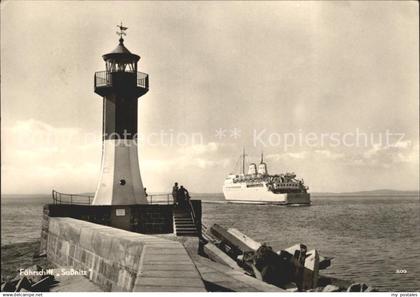Sassnitz Ostseebad Ruegen Faehre Sassnitz Leuchtturm