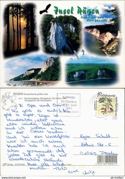 Stubbenkammer-Sassnitz Saßnitz Königsstuhl,  Viktoriasicht 2002