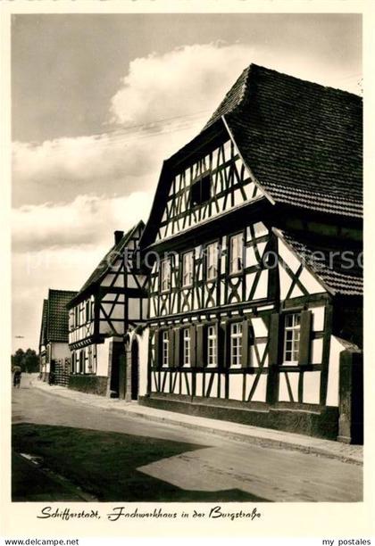 Schifferstadt Fachwerk in der Burgstrasse