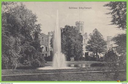 voyo SZCZODRE (SIBYLLENORT i. Schl.) Schloß Fountain 1922 Postal Used