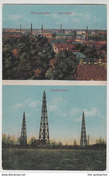 (113444) AK Neumünster, Fabriken, Funkstation Ehndorf, vor 1945