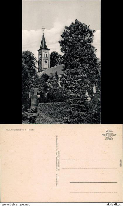 Ansichtskarte Quickborn Kirche 1968