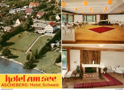 Ascheberg Holstein Hotel am See Saal Kaminzimmer Luftaufnahme