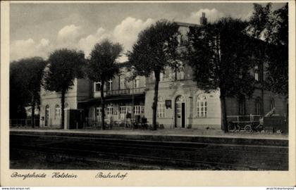 CPA Bargteheide in Holstein, Bahnhof Gleisseite