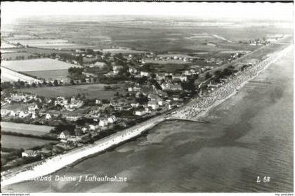 Dahme Ostseebad Dahme Fliegeraufnahme ungelaufen ca. 1955