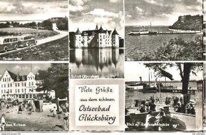 Gluecksburg Ostseebad Gluecksburg Bruecke Bucht Schoss x 1962
