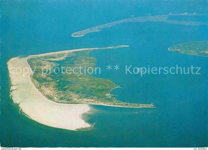 Insel Amrum Luftaufnahme aus 3500 m Hoehe Insel Sylt Insel Foehr