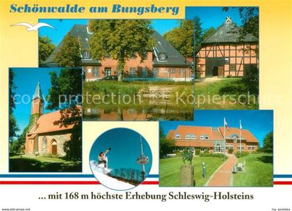 Schoenwalde Bungsberg Kirche Fachwerk hoechste Erhebung Schleswig-Holsteins