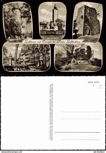 Schlüchtern (Bergwinkelstadt) Burgen im Kreis Schlüchtern Steckelsburg  1960